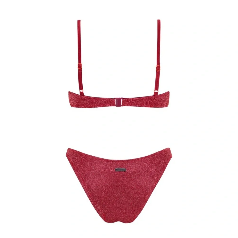triangl swimwear Sparkling Red Bikini Set